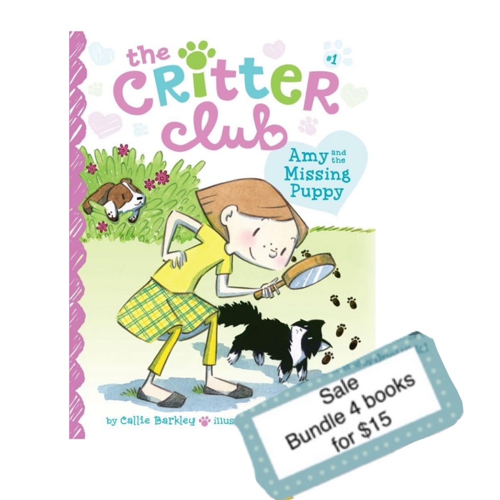 Sale ❤️ 4 for $15 Critter Club Amy and the Missing Puppy